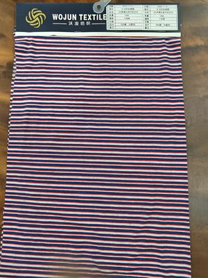 Ein guter Preis. Garn Farbstoff und glatte weiche gesunde Textur gestreiftes Strickgewebe für T-Shirt Online