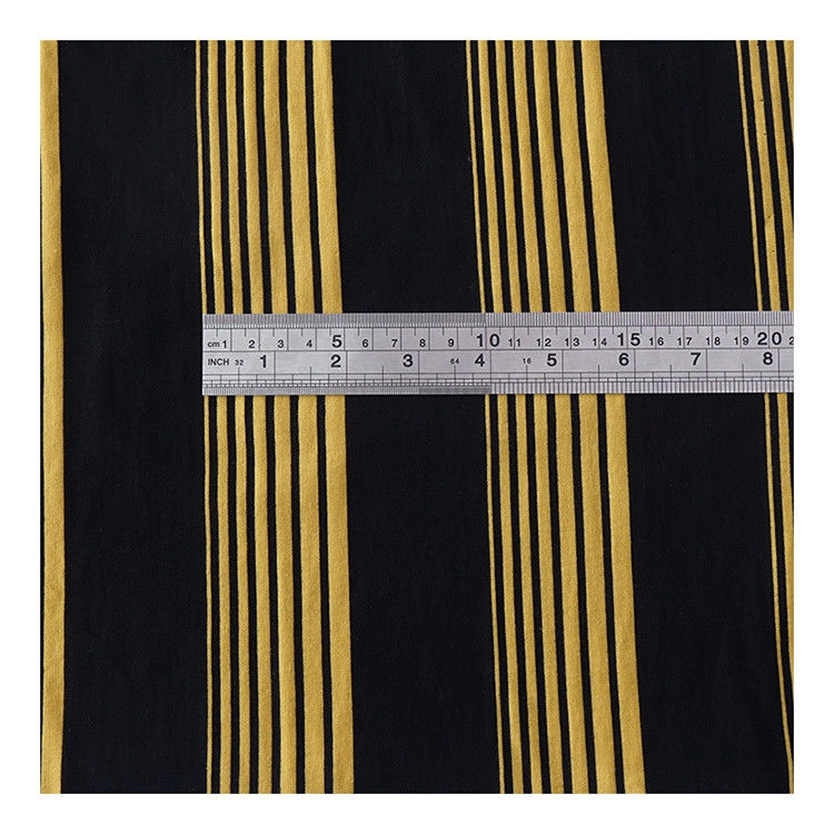 Garn gefärbt Streifen und Doppelgarn hochwertige Single Jersey Stoff für Polo-Shirt
