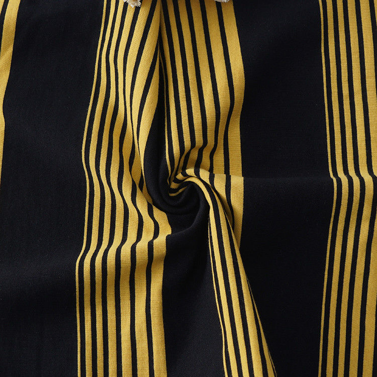 Garn gefärbt Streifen und Doppelgarn hochwertige Single Jersey Stoff für Polo-Shirt