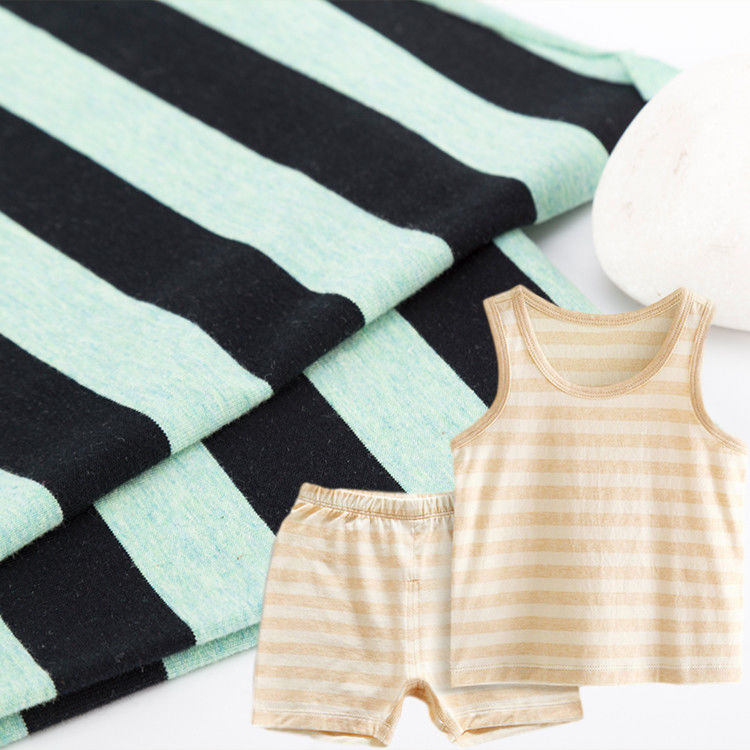 Unterstützung der Anpassung und hellen Farben Hautfreundliches gestreiftes Strickgewebe für Tracksuit