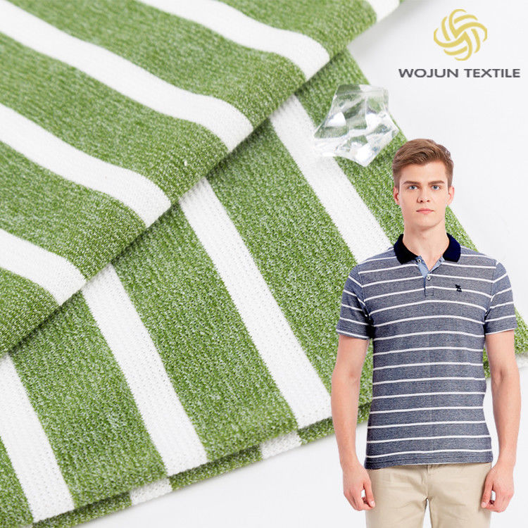 Atmungsaktive und komfortable und hochwertige Hautfreundliche gestreifte Strickstoffe für Polo-Shirt