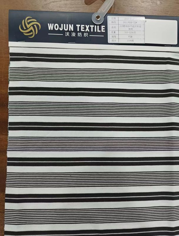 Hochwertiges und umweltfreundliches Garn gefärbtes Gewebe Baumwolle gestreiftes Gewebe für T-Shirt
