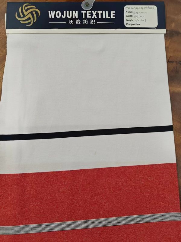 Atemberaubend und schweißabsorbierend Baumwolle Plain Jersey gestreiftes Strickgewebe für Kleidung