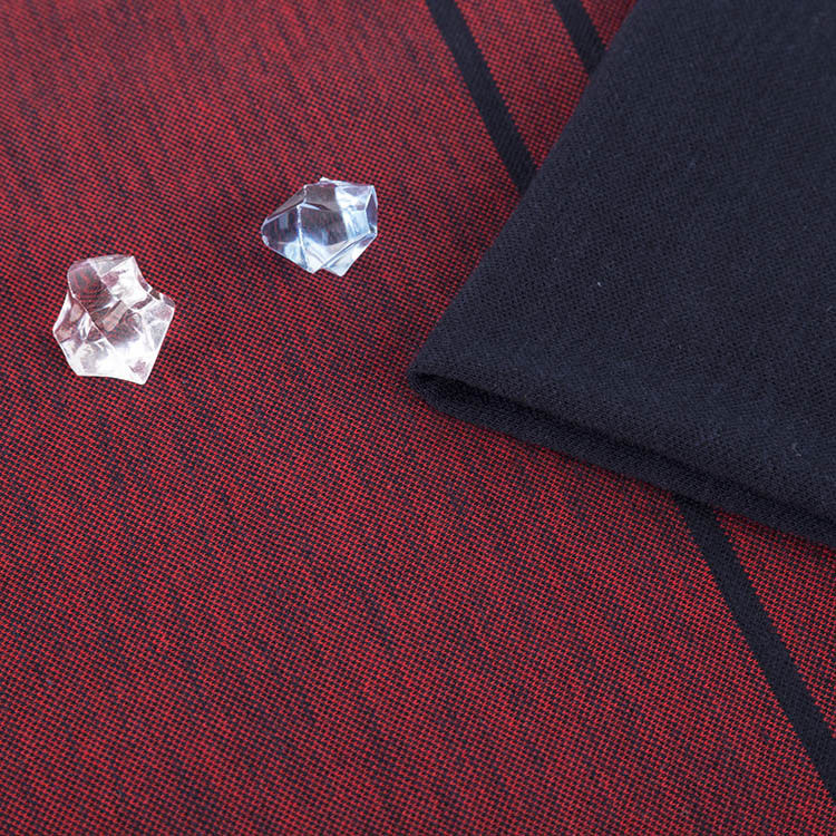 Atemberaubend und schweißabsorbierend Baumwolle Plain Jersey gestreiftes Strickgewebe für Kleidung