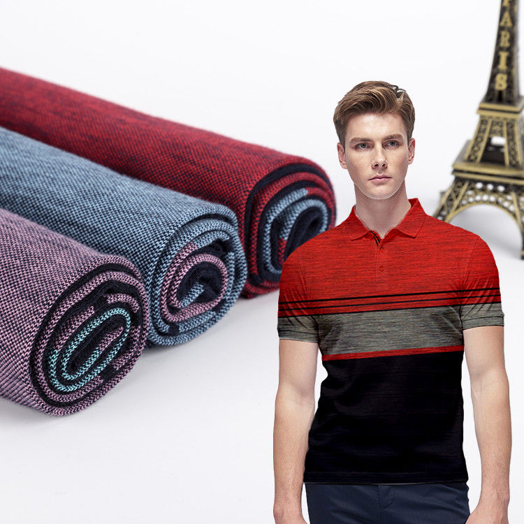 Atemberaubend und schweißabsorbierend Baumwolle Plain Jersey gestreiftes Strickgewebe für Kleidung
