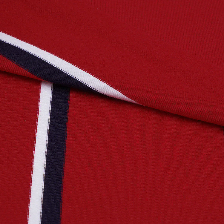 Einfach zu pflegen und natürlich und glatt gestreiftes Strickgewebe für Polo-Shirt