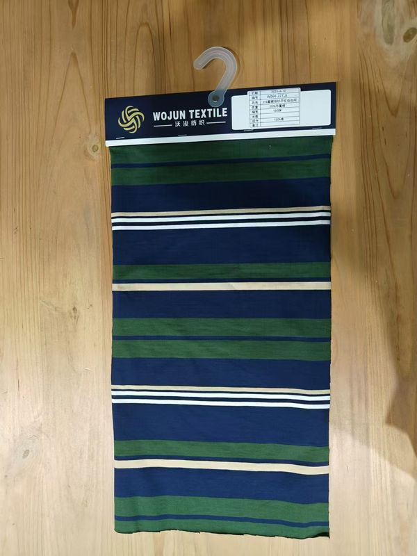 Hautfreundlich und komfortabel Schweiß absorbierend gestreiftes Strickgewebe für Polo Shirt