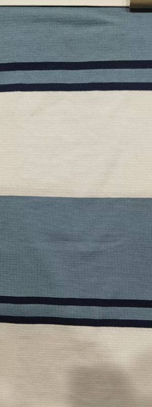 Nicht leicht zu verformen und atmungsaktiv und elastisch gestreiftes Strickgewebe für T-Shirt