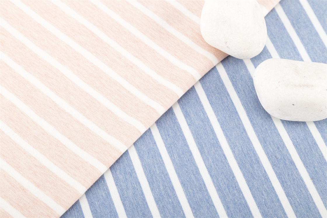 Komfortabel und weich Hautfreundlich und elastisch gestreiftes Material Stoff für Gelegenheits tragen