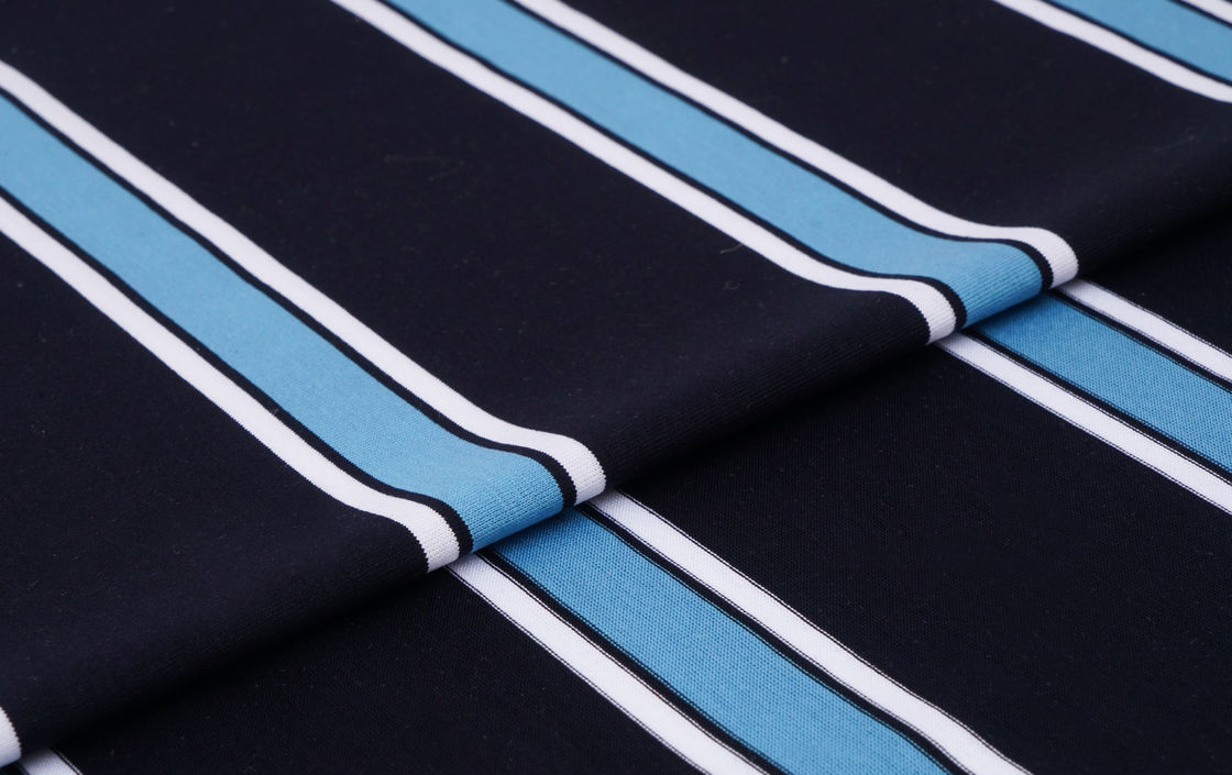 Hautfreundliches und gesundes, komfortables, hygroskopisch gestreiftes Strickgewebe für T-Shirts