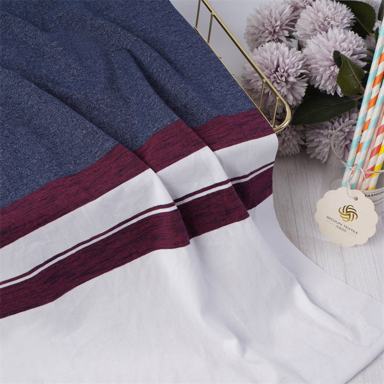 Bequem und Hautfreundlich Weich Modisches und Klassisches gestreiftes Strickgewebe für T-Shirt
