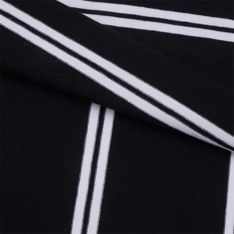 Glatte Haut-freundliche und natürliche nicht leicht zu deformieren gestreifte Strickgewebe für Polo-Shirt