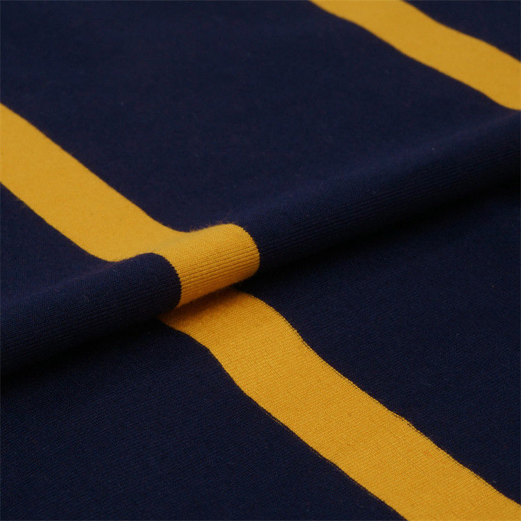 Verschleißbeständig und langlebig und komfortabel und hautfreundlich gestreiftes Strickgewebe für Polo-Shirt