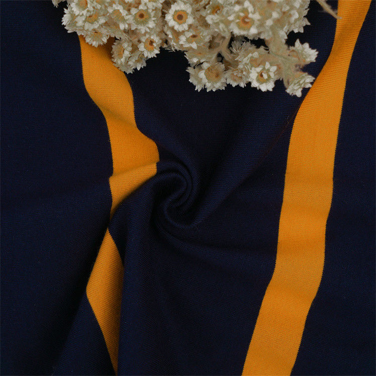 Verschleißbeständig und langlebig und komfortabel und hautfreundlich gestreiftes Strickgewebe für Polo-Shirt