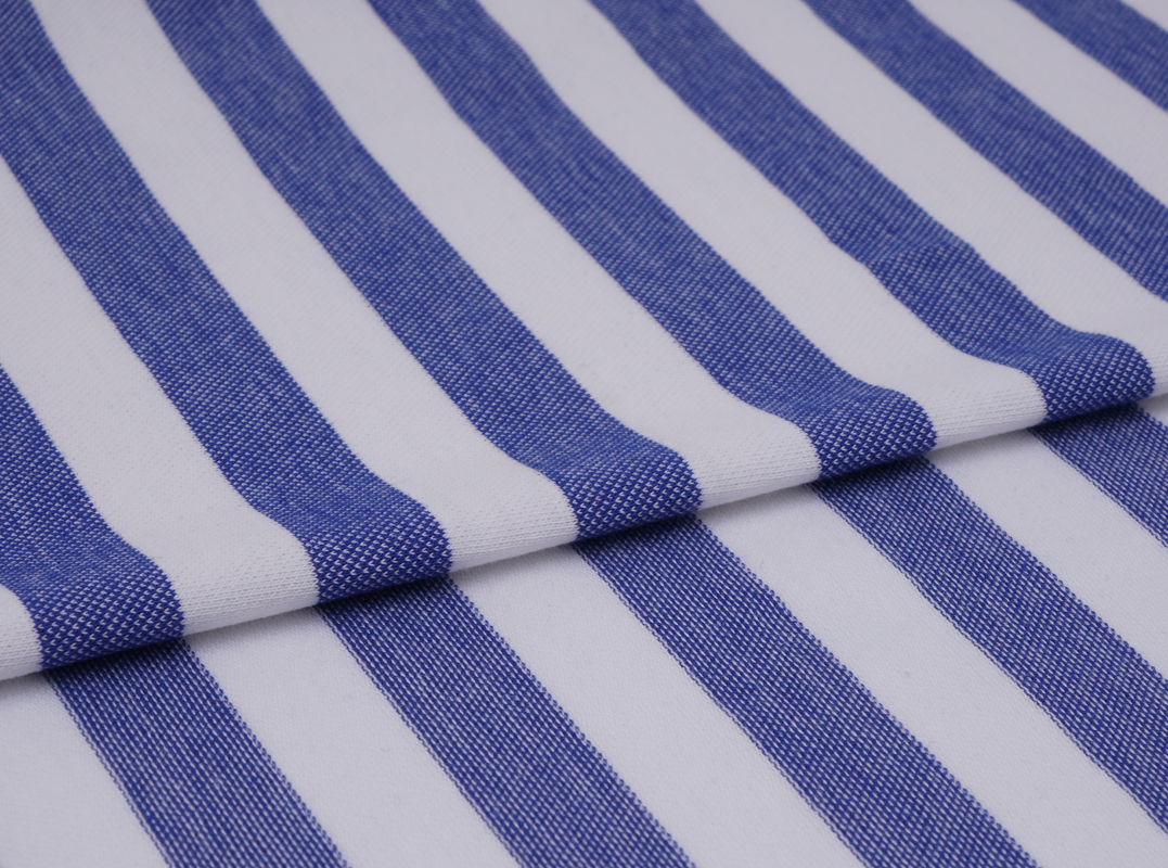 Atemberaubend und schnell trocknungsbeständig gesund gestreiftes Strickgewebe für Polo-Shirt