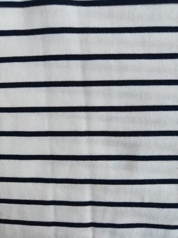 Atmungsaktiv und komfortabel nicht leicht zu verblassen gestreiftes Material Stoff für T-Shirt