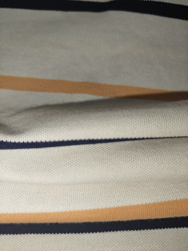 Verschleißbeständig und komfortabel, Anti-Falten und erfrischend gestreiftes Material Stoff für Polo-Shirt
