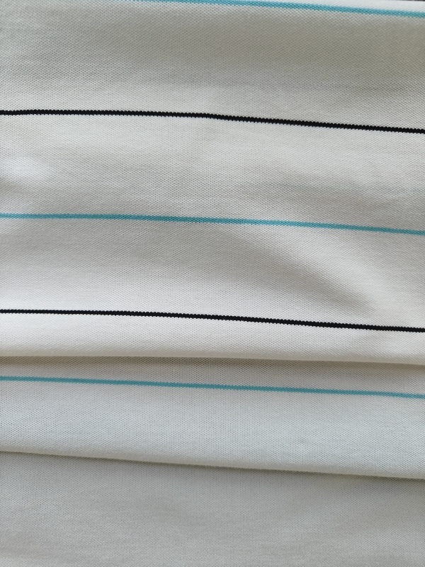 Healthy And Good Quality Anti-Wrinkle Crisp Striped Knit Fabric For T-Shirt