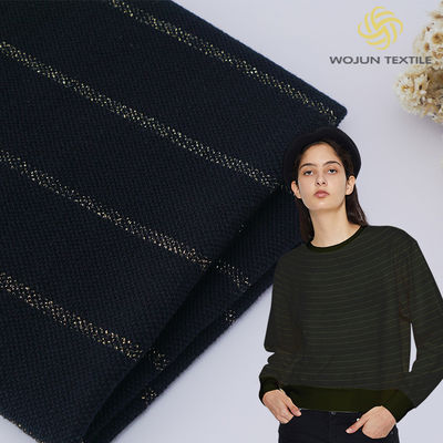 Ein guter Preis. Sweatshirt gestreiftes Strickgewebe, 320gm gefärbtes Garn, biologisches französisches Terrygewebe. Online