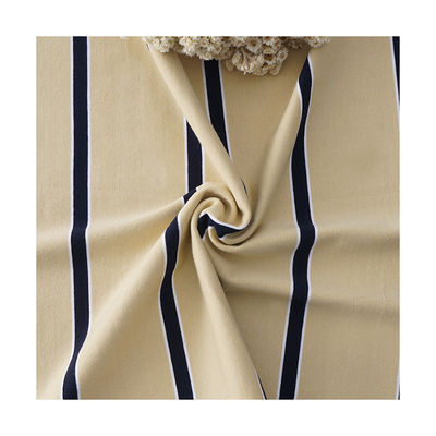 Verkleidungsbeständig gestreiftes Strickgewebe Atemfähiges Garn 95% Baumwolle 5% Spandex