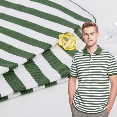 Ein guter Preis. Faltenbeständig gestreiftes Strickgewebe 100% Baumwolle Mode klare Textur Online