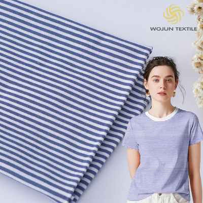 Einziger Trikot aus Strickstoff, 140 g, 100 Baumwollstrippen.