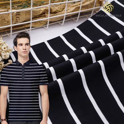 Ein guter Preis. 100 Baumwolle T-Shirt Stoff gestreiftes weiches Material 175 gm Für Heimtextilien Online