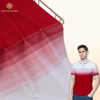 Polo Shirt Stretch Cotton Pique-Gewebe, geschwitztes Absorbieren spinnen gefärbtes Baumwollgewebe