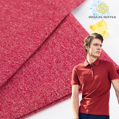 Lockeres Poloshirt aus Baumwollgewebe Massiv Lycra Gewirkt Textur 170g 175cm