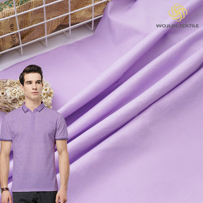 Merzerisierter fester Glanz Polo Shirt Cotton Fabric Breathables strickte materielles