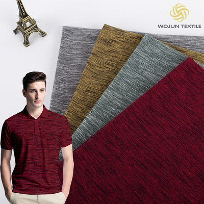 Raues 210gsm Polo Shirt Material, Baumwollgewebe-Doppelt-Gesicht des Vorgespinst-32S