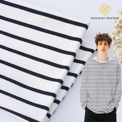 Ein guter Preis. Twill strickte organischen Terry Fabric, gestreiftes Gewebe 40S Lycra Baumwolle Online