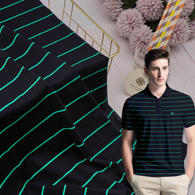 Ein guter Preis. Gestricktes merzerisiertes Baumwollgewebe, spinnen gefärbtes gestreiftes Gewebe der Baumwolle60s Online