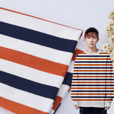 Ein guter Preis. Compact Weaving Baumwolle Französisch Terry Stoff gestreifter Typ für Bekleidung Online