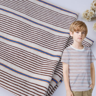 Ein guter Preis. Dauerhafte Baumwolle und Leinen Schweiß absorbierendes gestreiftes Material Stoff für T-Shirt Online