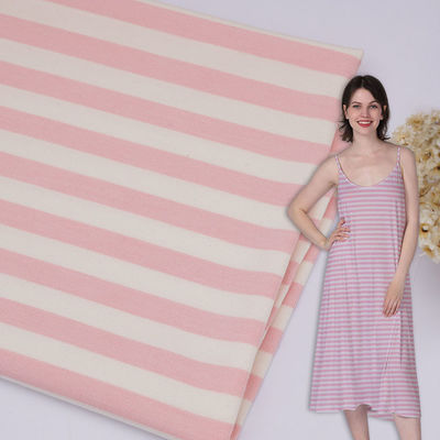 Ein guter Preis. Kleines Jersey 175gm gestreiftes gestricktes Baumwollgewebe für lässige Kleidung Online