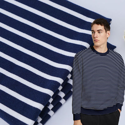 Ein guter Preis. Unterstützung der Anpassung und Hautfreundlichkeit Komfortable gestreifte Strickgewebe für Französisch Terry Online