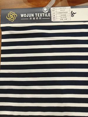 Anti-Pilling und elastisch, gemütlich, schnell trocknend, gestreiftes Material für T-Shirts