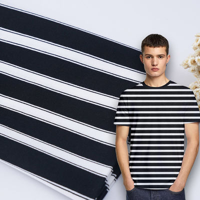 Gute Beschaffenheit und Modie, leicht zu pflegen, gestreiftes Strickgewebe für T-Shirt