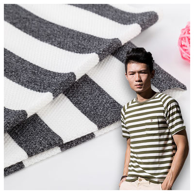 Modisch, leicht zu pflegen, gestreiftes Strickgewebe für Polo-Shirt