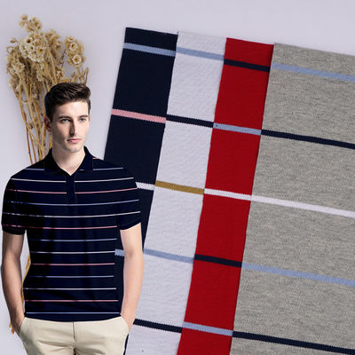 Komfortabel gute Textur Modisches gestreiftes Material Stoff für Polo-Shirt