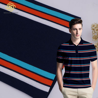 Dauerhafte, gute Textur, komfortabel gestreiftes Material Stoff für Poloshirt