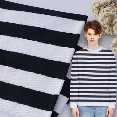 Atmungsaktive und schweißabsorbierende gestreifte Strickstoffe für Polohemden