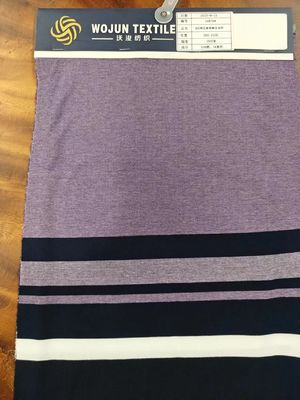 Komfortable und atmungsaktive Naturstruktur Flexibles gestreiftes Material Stoff für Polo Shirt