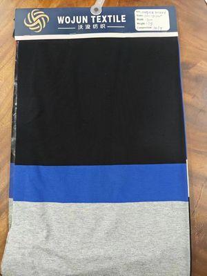 Atemberaubend und schweißabsorbierend Baumwolle Plain Jersey gestreiftes Strickgewebe für Kleidung