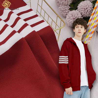 Ein guter Preis. Hautfreundlich, bequem und feuchtabsorbierend gestreiftes Strickgewebe für Sportbekleidung Online