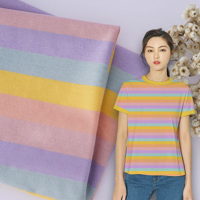 Ein guter Preis. Gute Beschaffenheit Atmung gesund und sicher und einzigartig gestreiftes Strickgewebe für T-Shirt Online