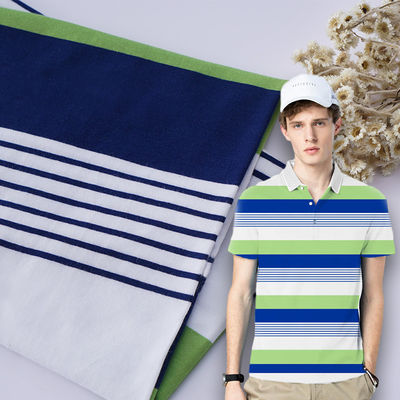 Ein guter Preis. Weich und komfortabel, leicht zu pflegen, Hygroskopisch gestreiftes Strickgewebe für den Freizeitgebrauch Online