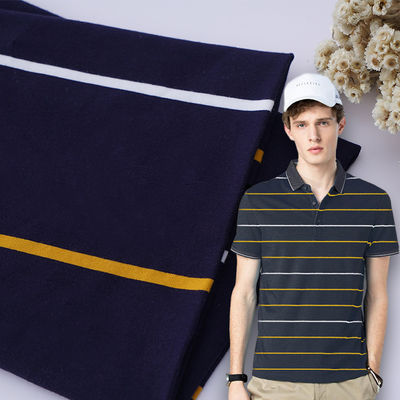 Weich und atmungsaktiv und feuchtabsorbierend, Hygroskopisch gestreiftes Strickgewebe für Polohemden