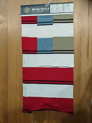 Ein guter Preis. Nicht leicht zu verformen und atmungsaktiv und elastisch gestreiftes Strickgewebe für T-Shirt Online